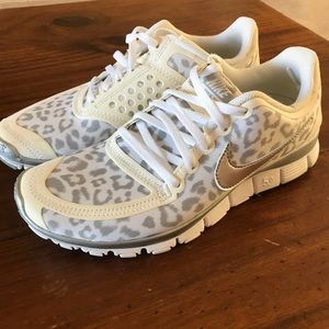 White Leopard Nikes